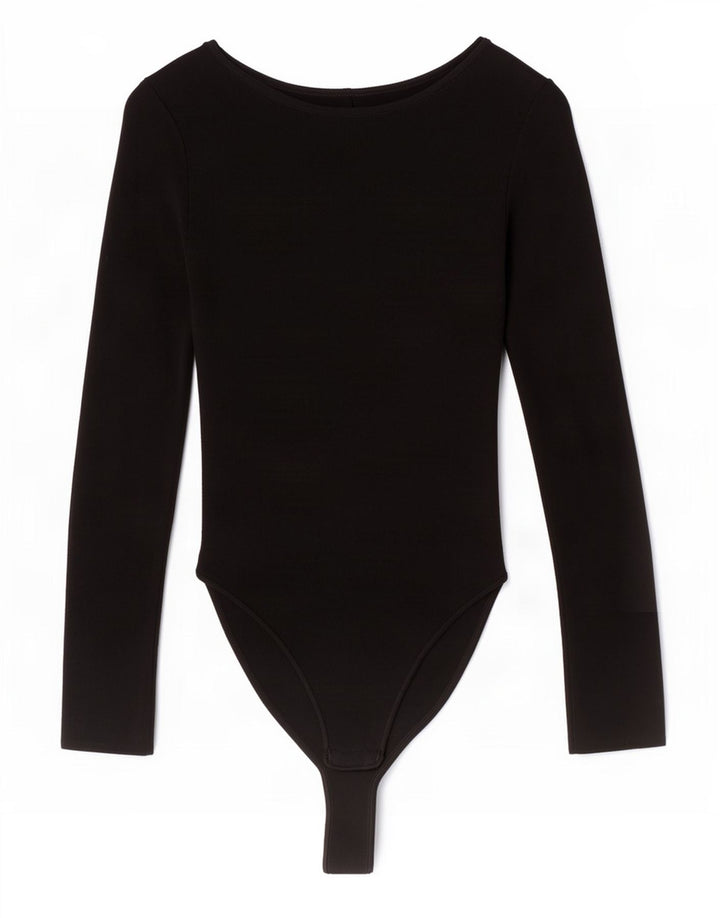 Zara Γυναικείο μακρυμάνικο κορμάκι UK 8 Small Black Polyamide