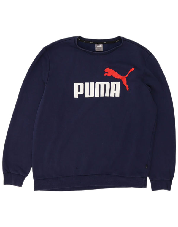 Ανδρικό γραφικό φούτερ Puma Jumper XL Navy Blue