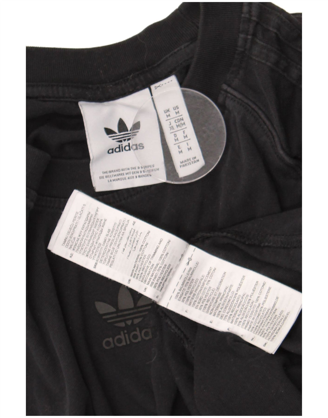 Ανδρικό T-Shirt Adidas Τοπ μεσαίο μαύρο βαμβακερό