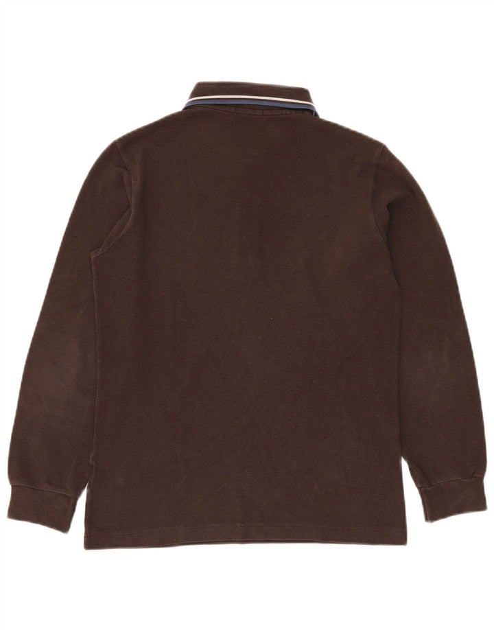 FRED PERRY Μακρυμάνικο μπλουζάκι πόλο αγοριών 13-14 ετών Καφέ βαμβακερό