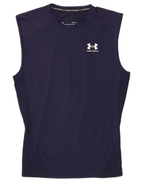 Γυναικείο γιλέκο θερμότητας UNDER Armour Top UK 14 Large Navy Blue