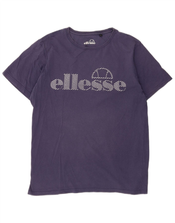 Ellesse Ανδρικό γραφικό T-Shirt Top Small Navy Blue