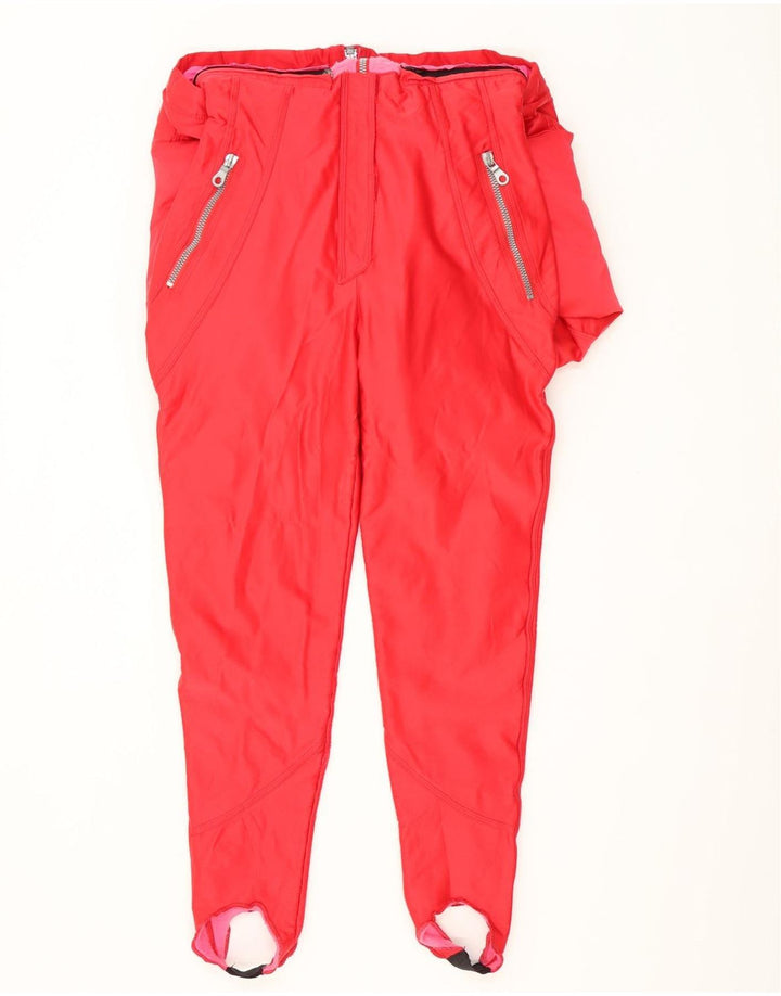 Vintage γυναικεία φόρμα σκι UK 12 Medium Red