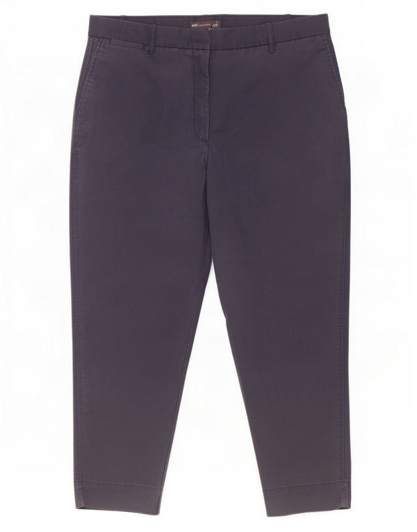 Marks & Spencer Γυναικείο Cropped Παντελόνι UK 16 Large W34 L25 Navy Blue