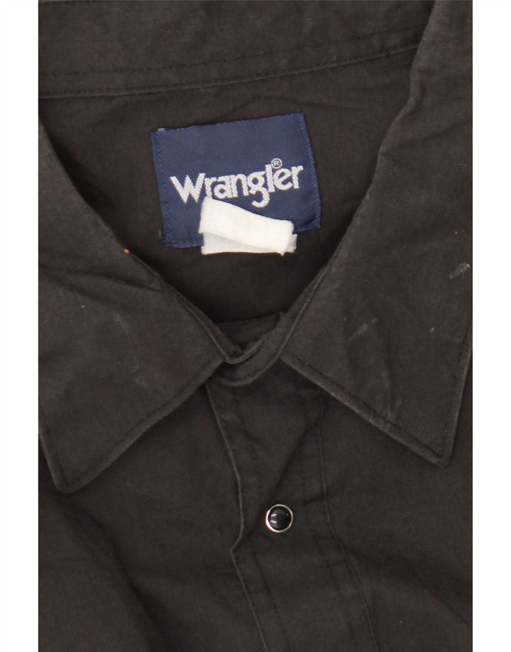 Ανδρικό πουκάμισο Wrangler XL μαύρο