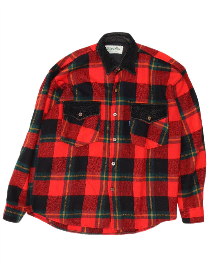 Vintage Ανδρικό Φανελένιο Πουκάμισο XL Red Check