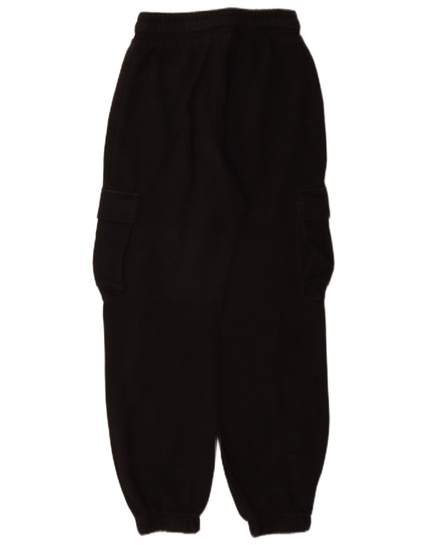 Zara Γυναικεία Loose Fit Joggers Cargo Παντελόνι Μικρό W26 L28 Μαύρο βαμβακερό
