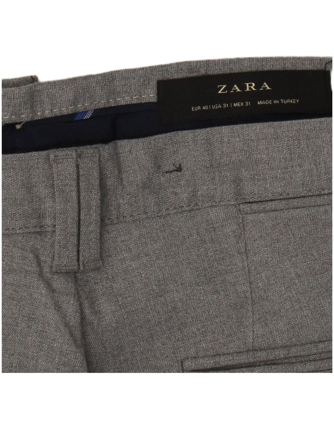 Zara Ανδρικό παντελόνι Chino Slim EU 40 Medium W31 L28 Grey