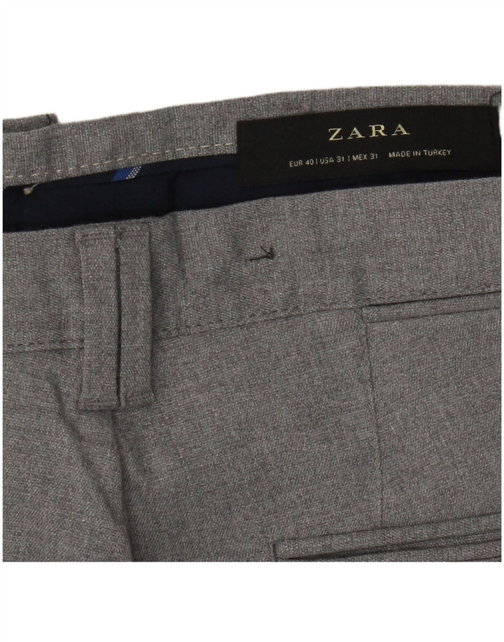 Zara Ανδρικό παντελόνι Chino Slim EU 40 Medium W31 L28 Grey