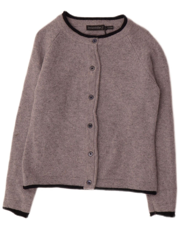 IRELANDS EYE Γυναικείο πουλόβερ Crop Cardigan UK 18 XL Γκρι μαλλί