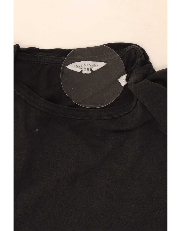 Jack & Jones Ανδρικό T-Shirt Top Large Μαύρο