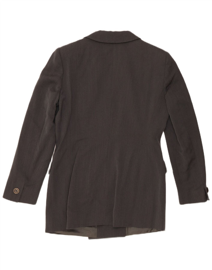 Marella Γυναικείο σακάκι με διπλό στήθος UK 14 Medium Grey Cupro