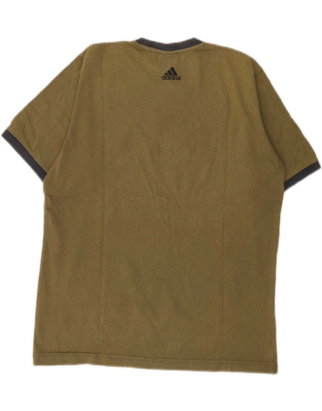 Ανδρικό γραφικό T-Shirt Adidas Top Medium Khaki Cotton
