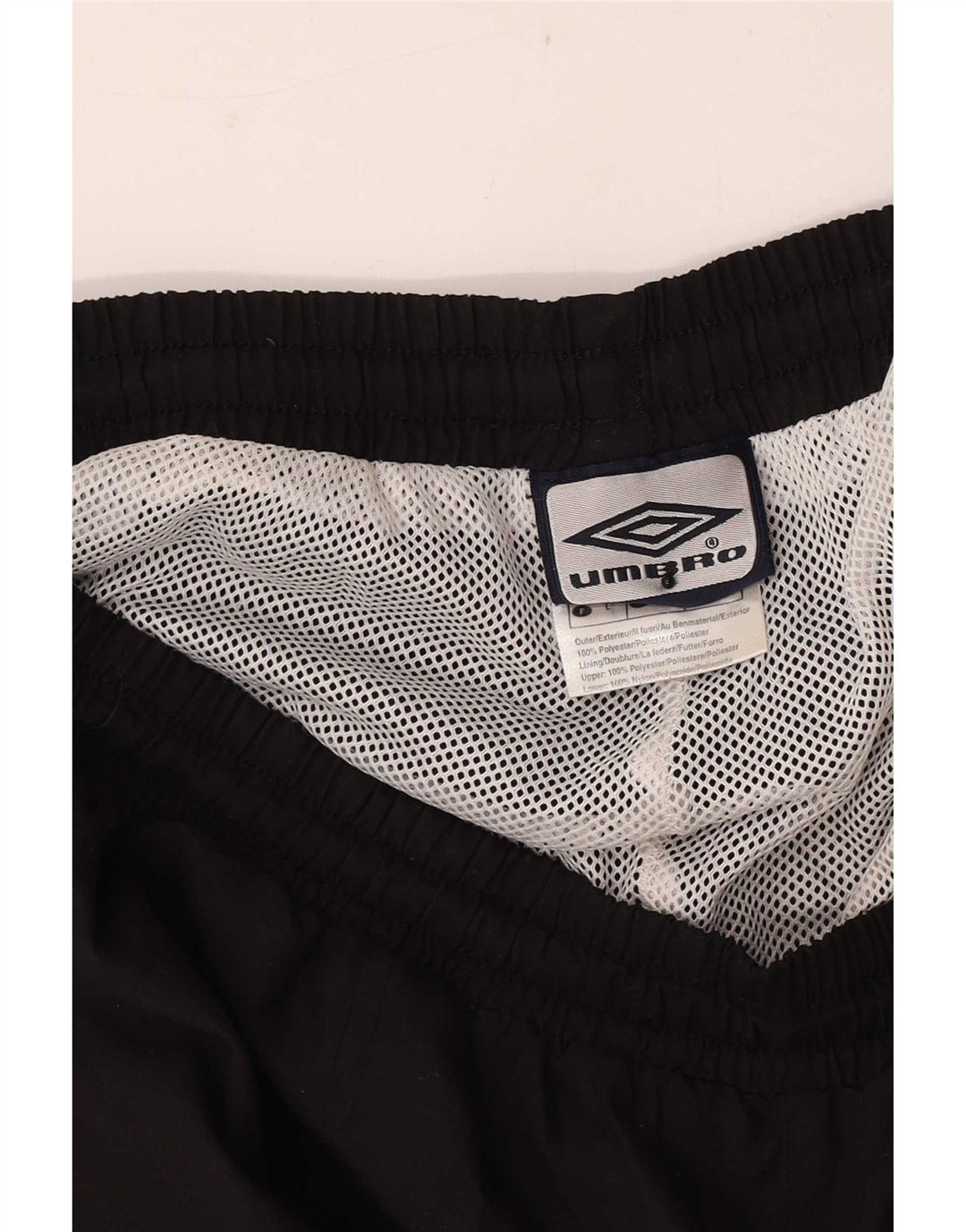 Ανδρικό αθλητικό σορτς βερμούδα Umbro μεγάλο μαύρο πολυεστέρα