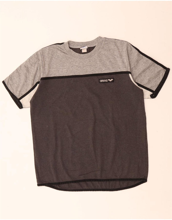Ανδρικό T-Shirt ARENA Τοπ μεσαίο γκρι χρώματος βαμβακερό