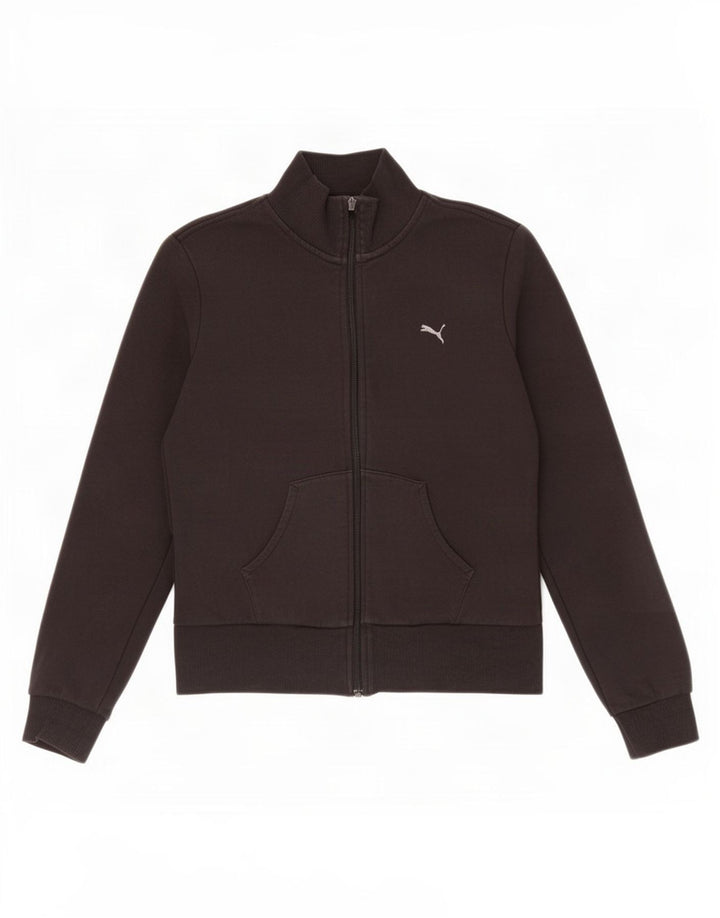 Puma Γυναικεία αθλητική φόρμα Top Jacket UK 12 μεσαίο μαύρο βαμβακερό