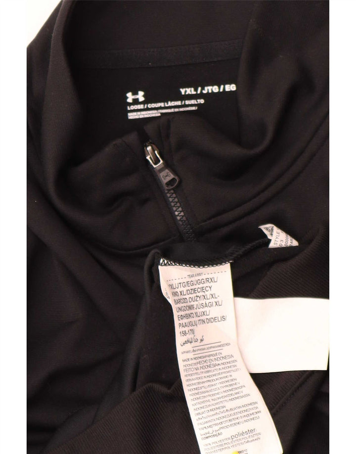 Under Armour Boys αθλητική φόρμα Top Jacket 14-15 Years XL Black Polyester