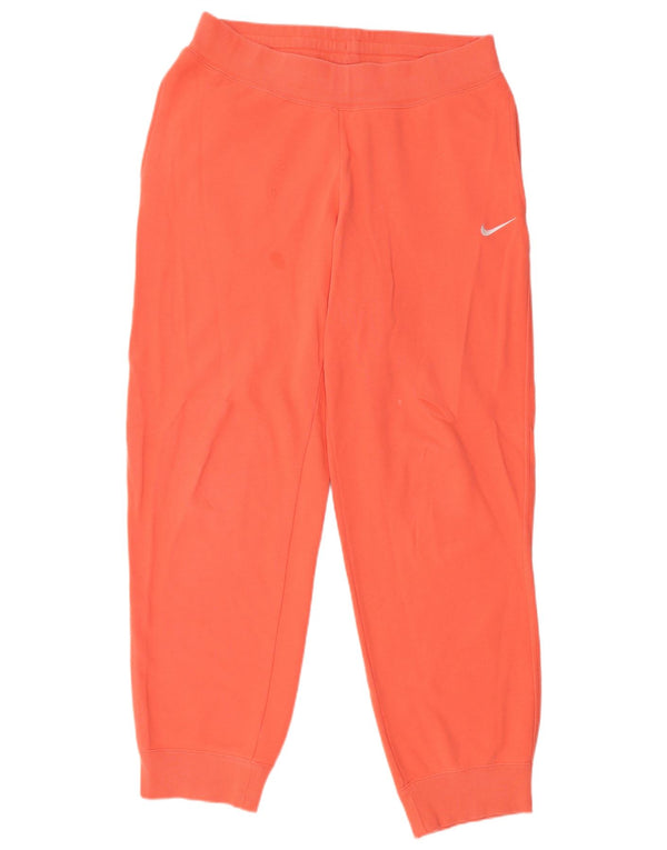 Γυναικεία αθλητική φόρμα NIKE Παντελόνι Joggers UK 16 μεγάλο πορτοκαλί βαμβακερό