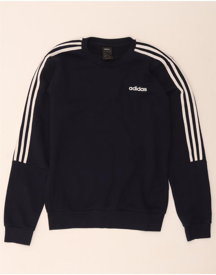 Ανδρικό φούτερ Adidas Jumper Small Navy Blue βαμβακερό
