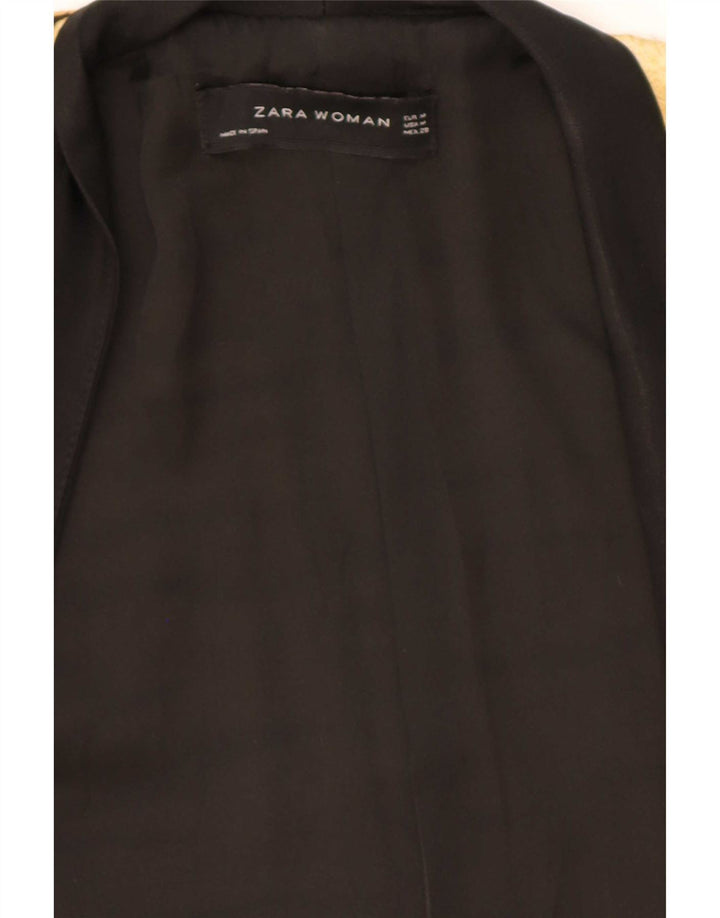 Zara Γυναικείο ανοιχτό σακάκι UK 14 Medium καφέ Animal print