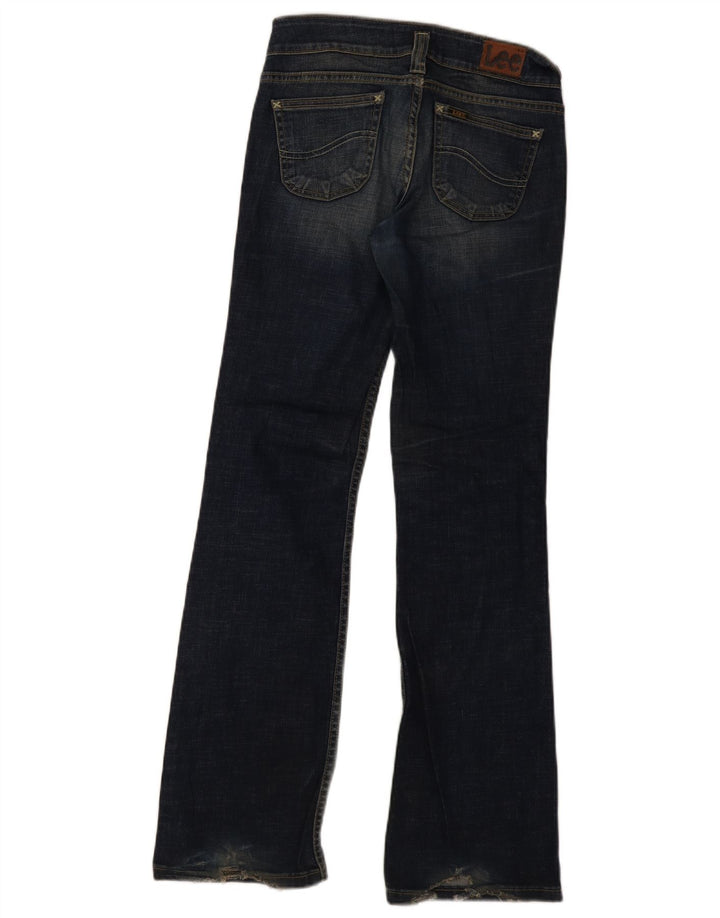 Lee Womens Leola Bootcut Jeans W28 L32 Navy Blue Cotton