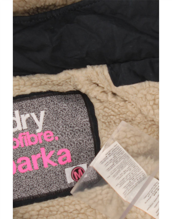 Γυναικείο Μπουφάν SUPERDRY γραφικό αντιανεμικό UK 14 Medium Navy Blue