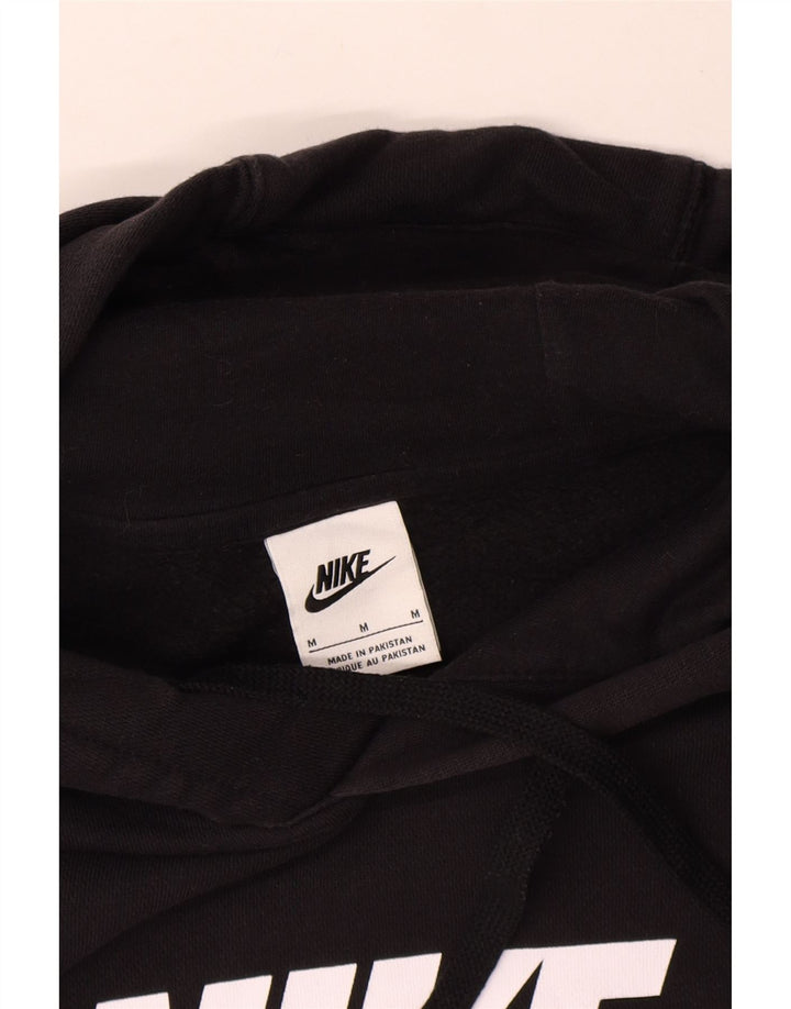 Ανδρικό γραφικό κουκούλα Nike, μεσαίο μαύρο βαμβακερό