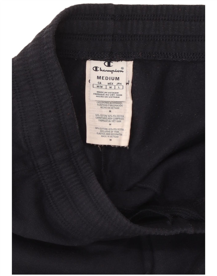 CHAMPION Mens Tracksuit Trousers Joggers Medium Navy Blue Cotton