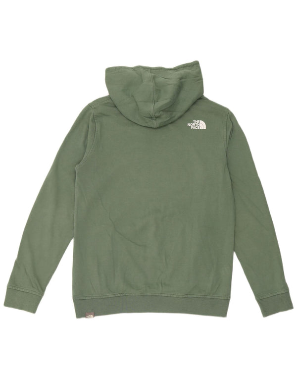 The North Face Boys Graphic Hoodie Jumper 15-16 ετών 2XL πράσινο βαμβακερό