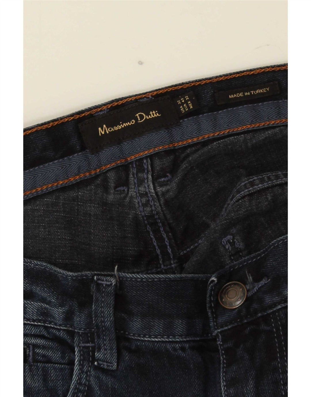 Ανδρικό τζιν Massimo Dutti ίσιο EU 42 Large W32 L32 Navy Blue