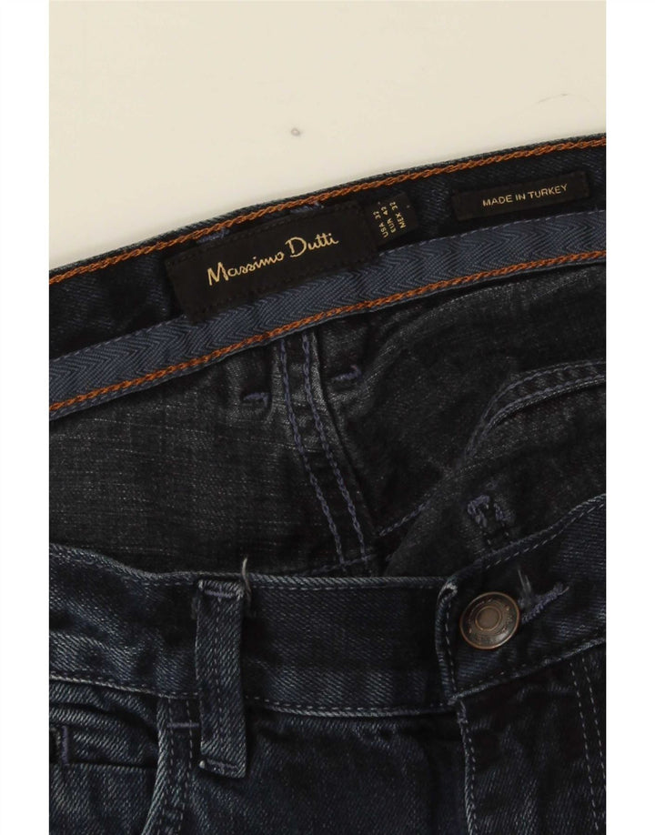 Ανδρικό τζιν Massimo Dutti ίσιο EU 42 Large W32 L32 Navy Blue