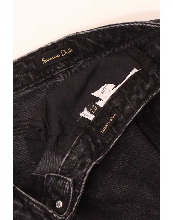 Massimo Dutti Γυναικείο ίσιο τζιν EU 40 Medium W30 L29 Μαύρο