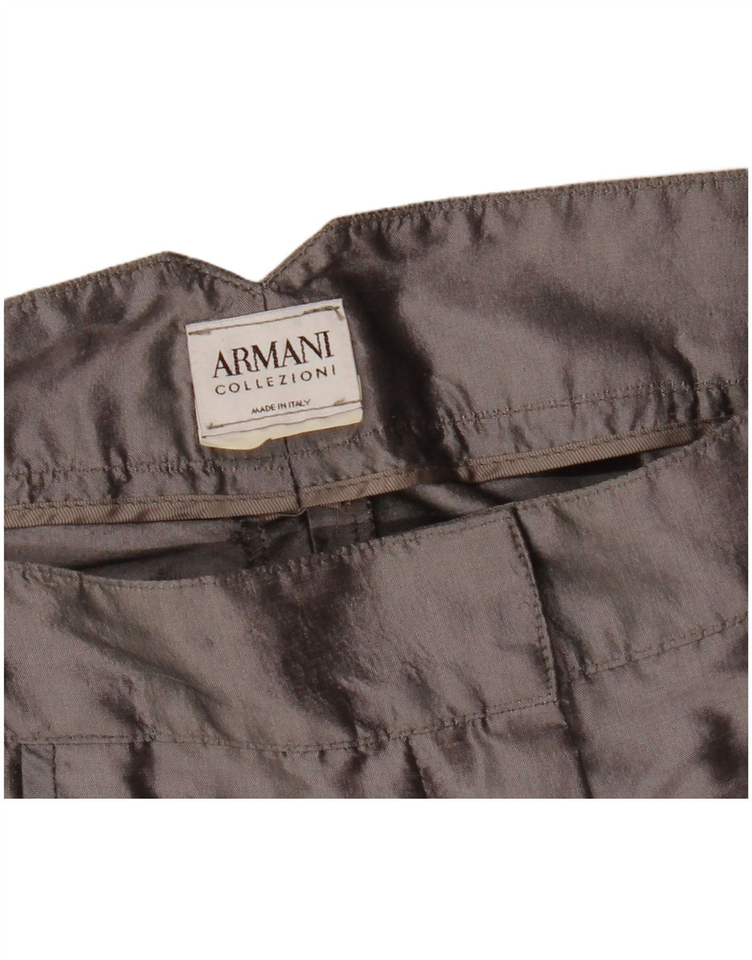 Armani Γυναικείο ίσιο παντελόνι Capri W31 L22 Γκρι