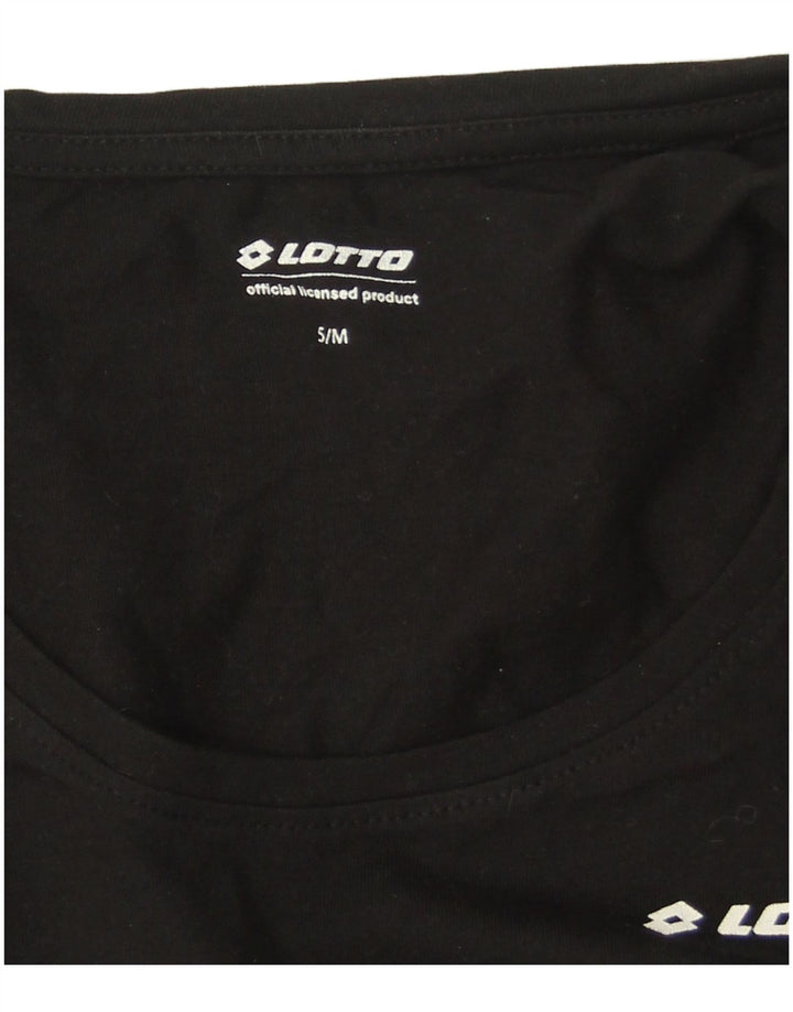 Γυναικείο Lotto Oversized τοπ μακρυμάνικο UK 10 Small μαύρο βαμβακερό