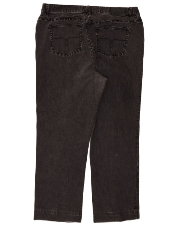 RALPH LAUREN Womens High Waist Straight Jeans US 16 2XL W34 L27 Black