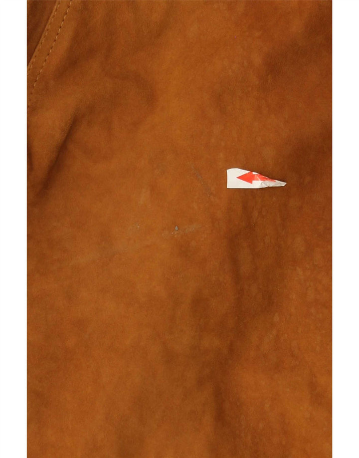 Vintage Ανδρικό Suede Bomber Jacket IT 52 XL Beige