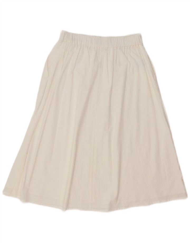 Γυναικεία φούστα Benetton A-Line Medium W30 Λευκή Βαμβακερή