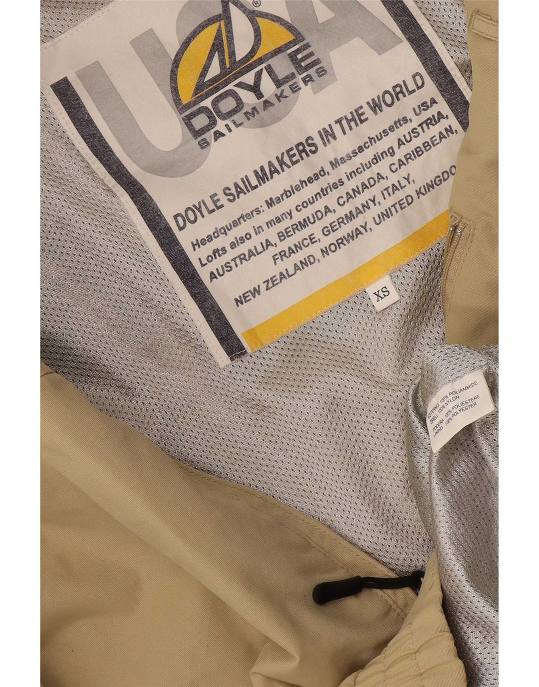 Ανδρικό Sailmakers Graphic Bomber Jacket UK 34 XS Beige Polyamide