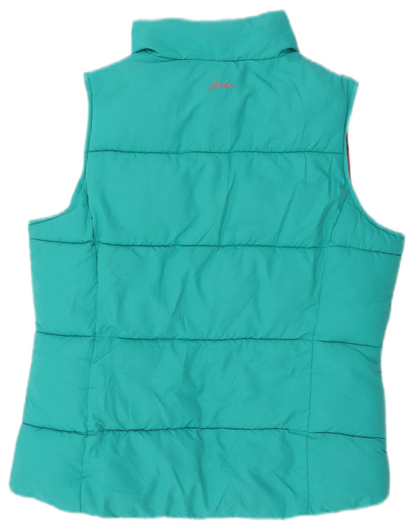 Joules Γυναικείο padded Gilet UK 12 Medium Turquoise Polyester
