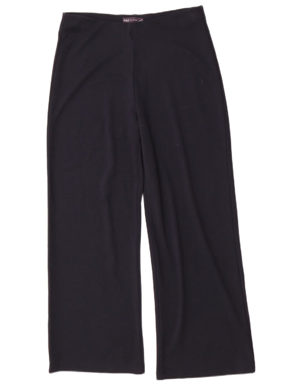 Γυναικεία Casual Παντελόνια Marks & Spencer UK 14 Large W32 L30 Navy Blue