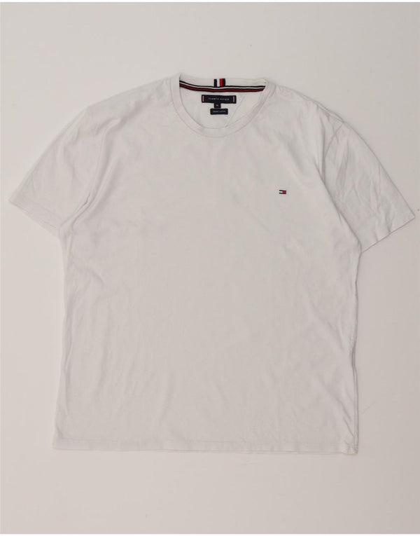 Γυναικείο T-Shirt TOMMY HILFIGER Top UK 18 XL Λευκό βαμβακερό