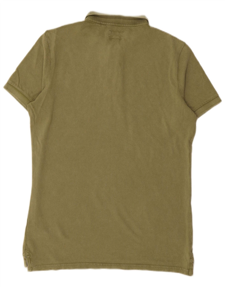 Ανδρικό πουκάμισο πόλο SUPERDRY Μεγάλο πράσινο βαμβακερό