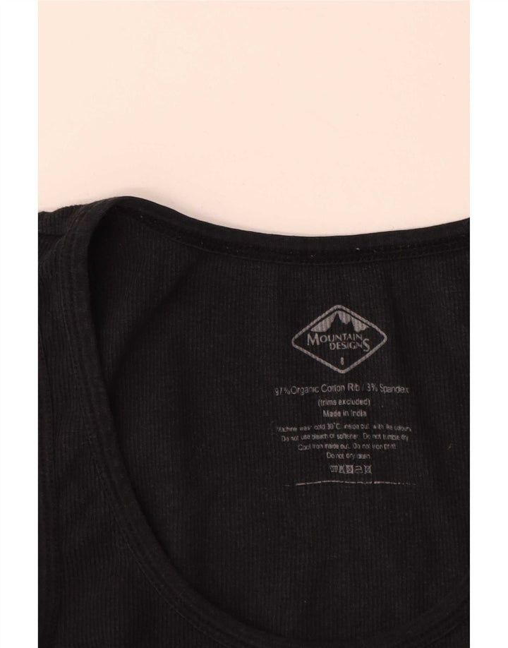Mountain Designs Γυναικείο Γιλέκο τοπ UK 8 Μικρό μαύρο βαμβακερό