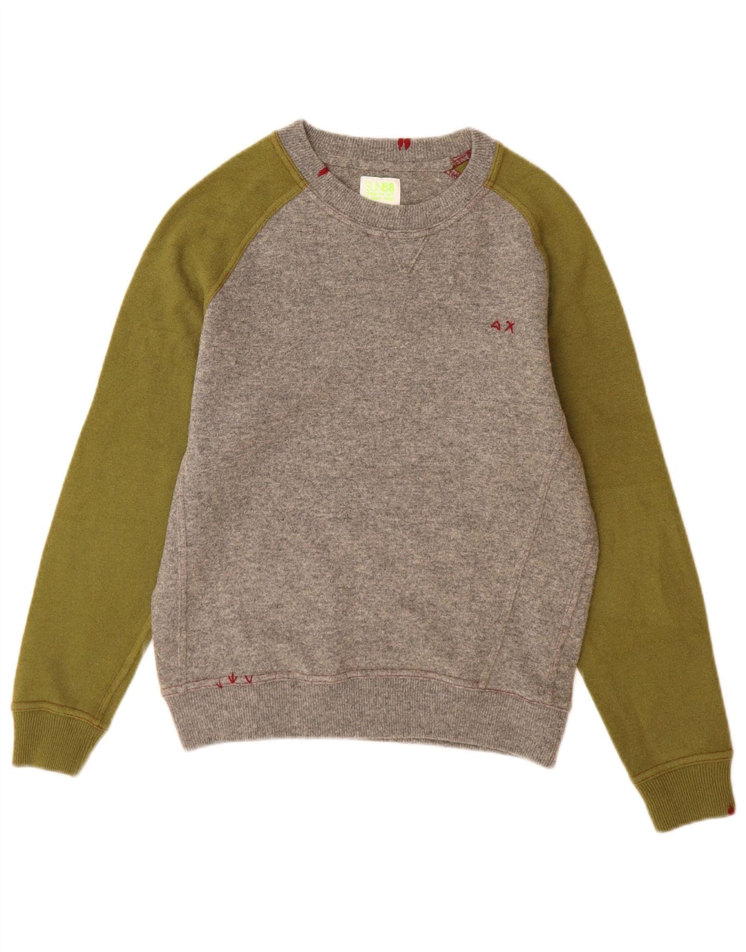 Sun68 Γυναικείο πουλόβερ με λαιμόκαυστο UK 14 Medium Grey Colourblock