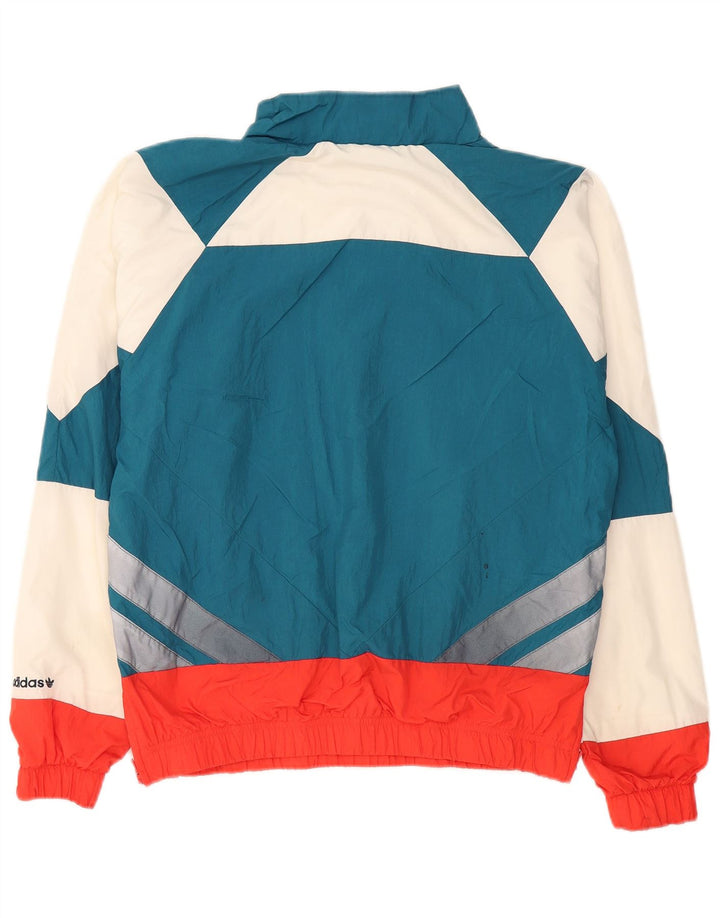 Ανδρικό πουλόβερ φόρμας ADIDAS Top Jacket Small Blue Colorblock Nylon
