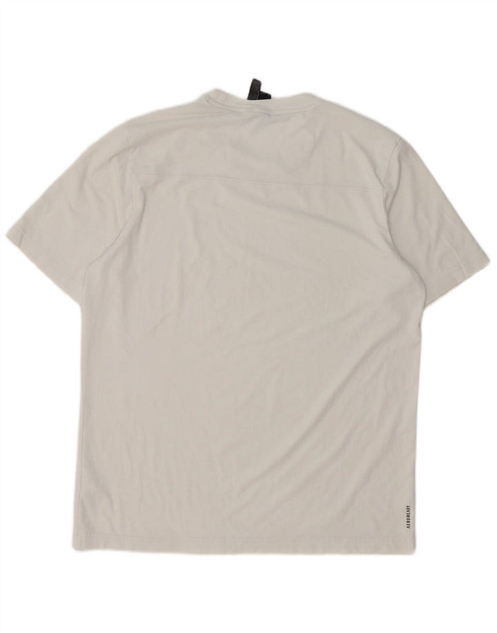 Ανδρικό T-Shirt Adidas Τοπ μεσαίο λευκό βαμβακερό