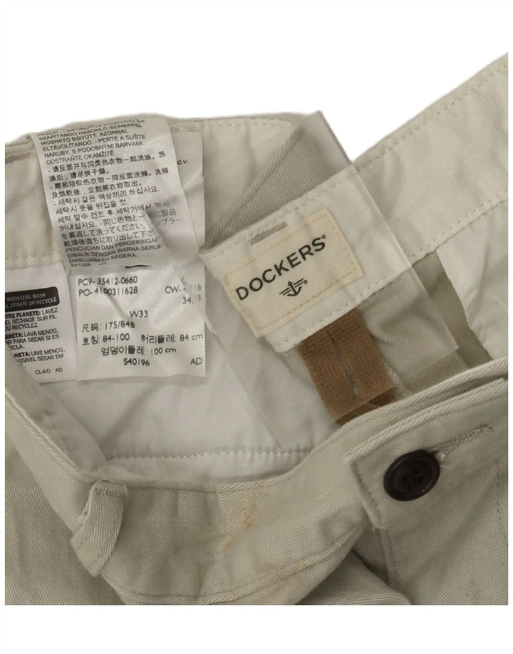 DOCKERS Ανδρικό σορτς Cargo W33 Βαμβακερό μεσαίο μπεζ
