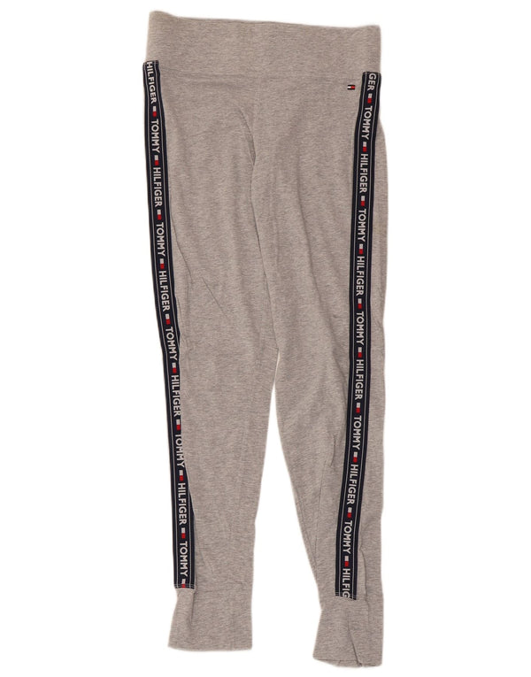 Γυναικεία γραφικά κολάν Tommy Hilfiger UK 12 μεσαίου γκρι χρώματος βαμβακερό