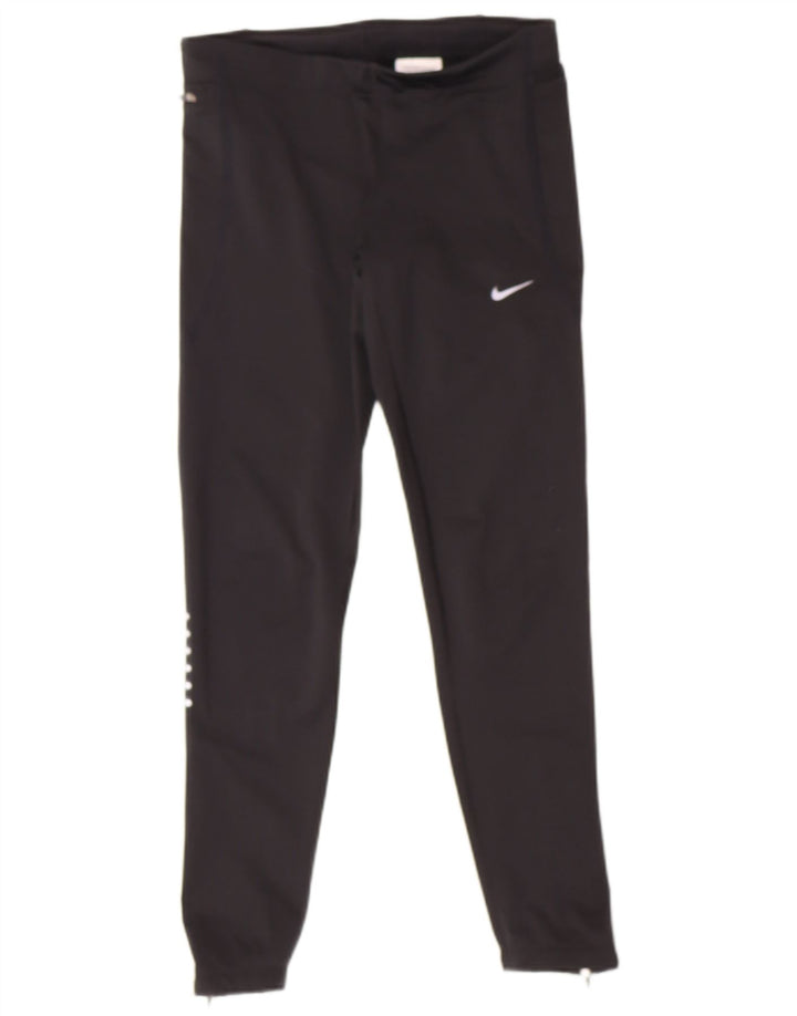 NIKE Womens Dri Fit Leggings UK 8 Small  Black Polyester