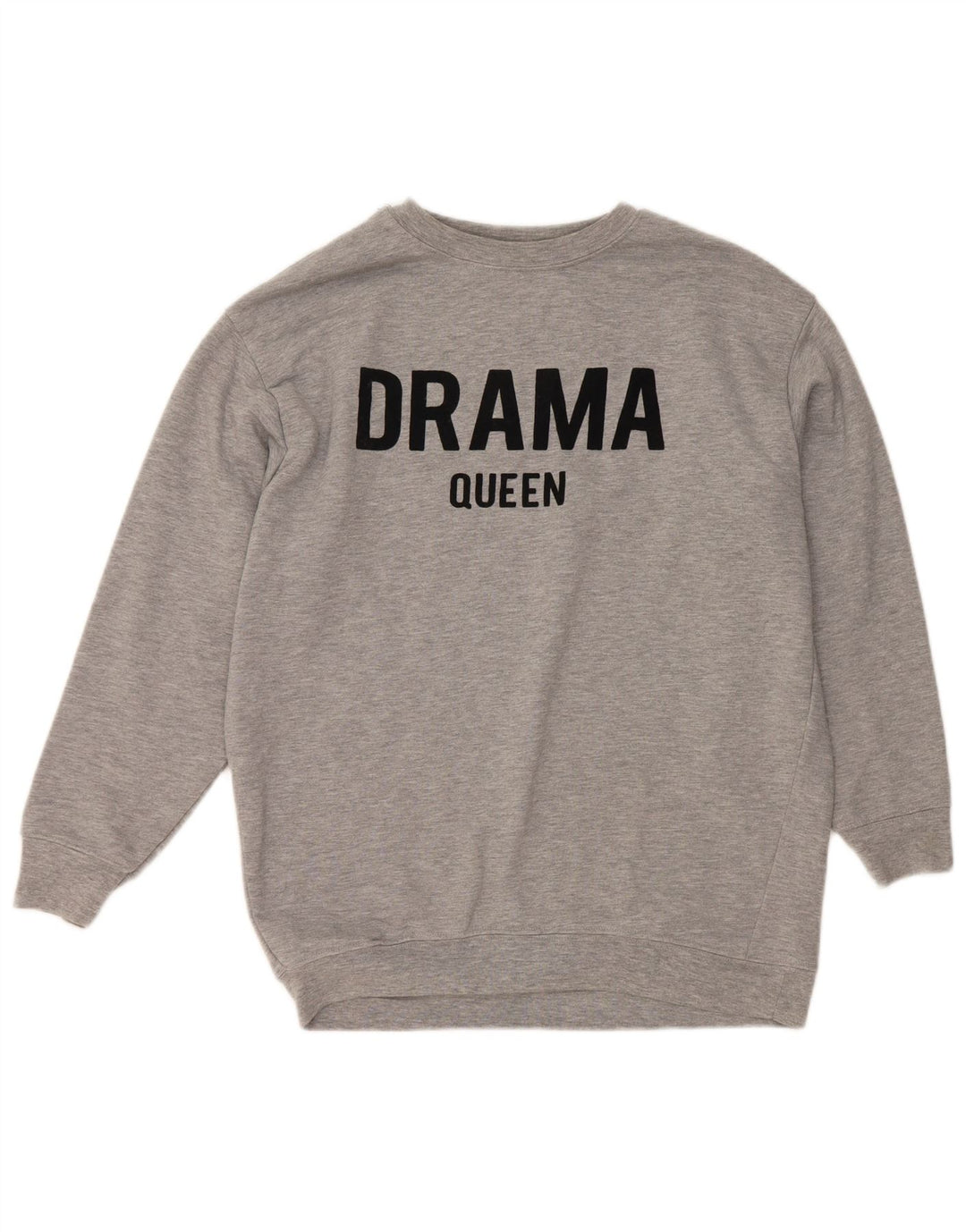 Zara Γυναικεία Φούτερ με γραφικά υπερμεγέθη Jumper UK 10 Small Grey